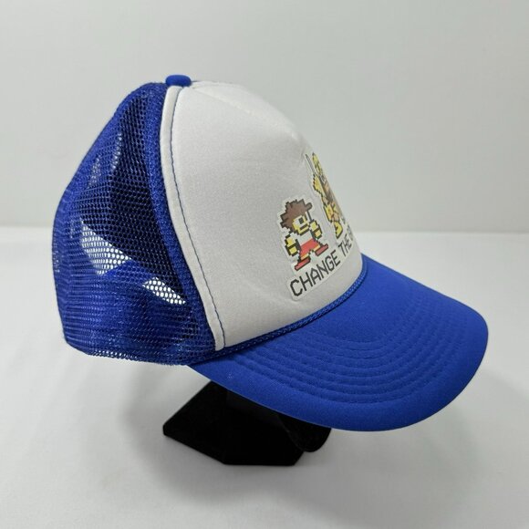 Vintage Otto Nintendo 8 Bit Game Themed Baseball Hat Pixel Trucker Mesh SnapBack - Picture 3 of 12
